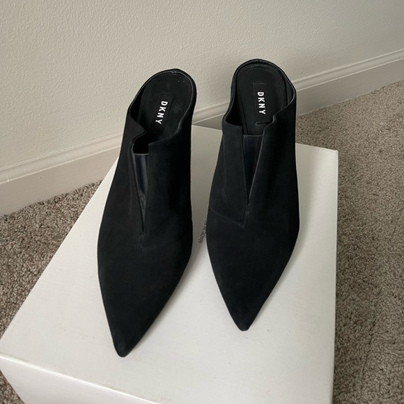 DKNY Dacey Mule Pump Black Clear Women's Office Career Bussines SIze 8 - Picture 3 of 11